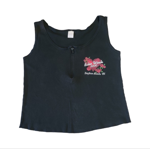 Vintage Daytona Beach Bike Week 2000 Crop Top - Picture 1 of 6